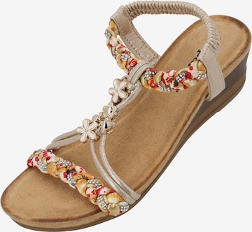 Palado Sandaal 'Isotora' in Goud: voorkant