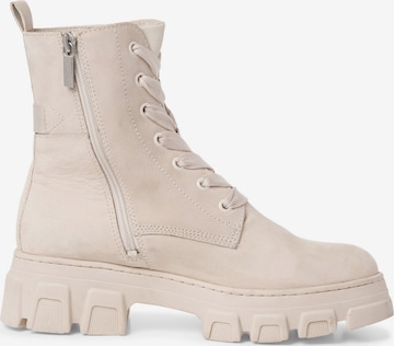 TAMARIS Lace-Up Ankle Boots in Beige