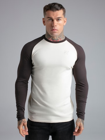 SikSilk Shirt in Beige: voorkant