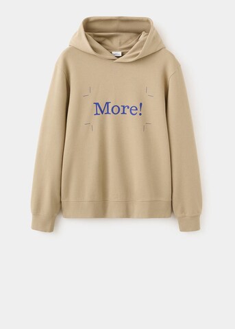 MANGO MAN Sweatshirt 'Fanbon2' in Beige