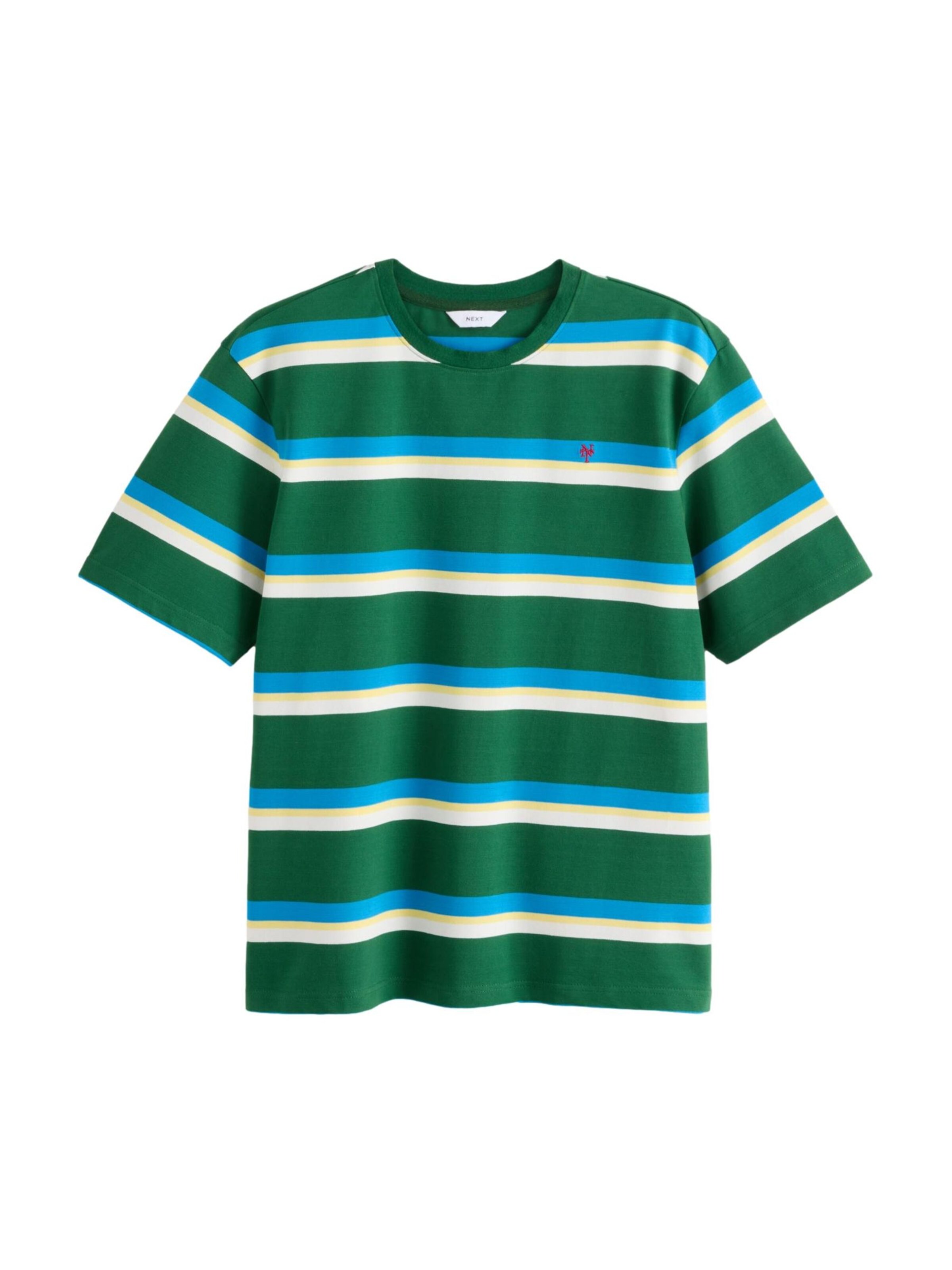 Next T-Shirt en XS en bleu néon / vert foncé / blanc, Vue avec produit