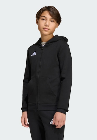 ADIDAS PERFORMANCE - Casaco de treino em moletão 'Entrada26' em preto: frente