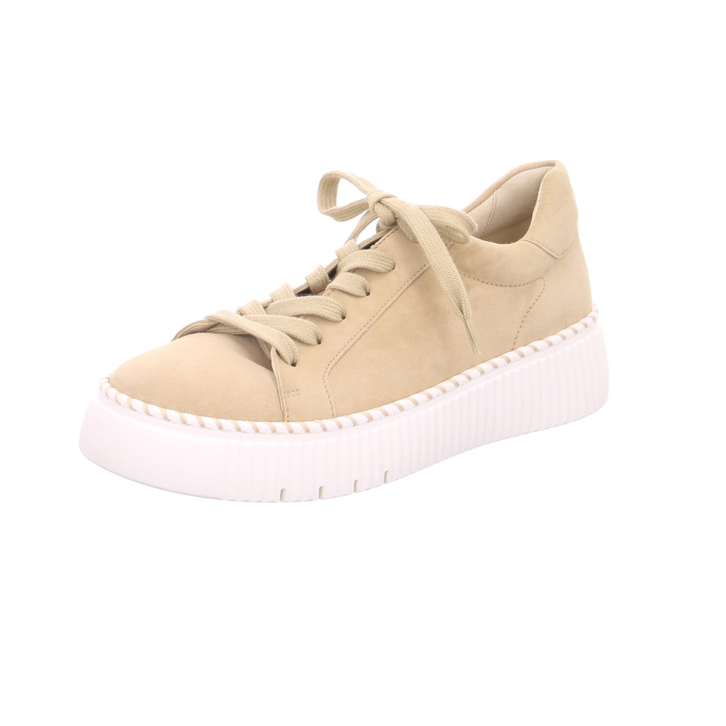 GABOR Platform trainers in Beige: front