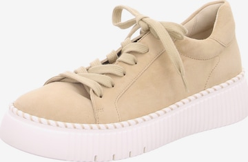 GABOR Platform trainers in Beige: front