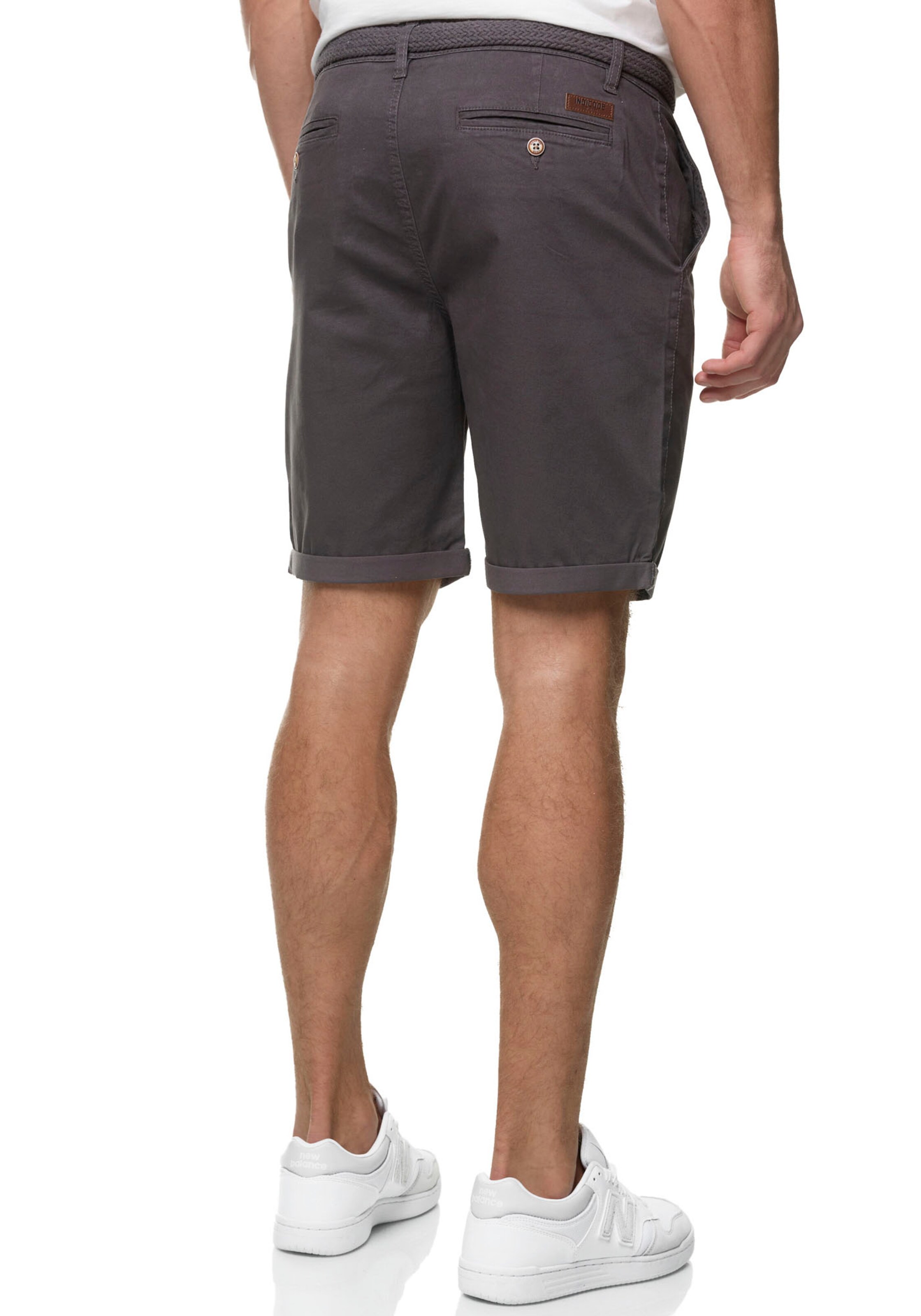 INDICODE JEANS Regular Chino Pants in Grey