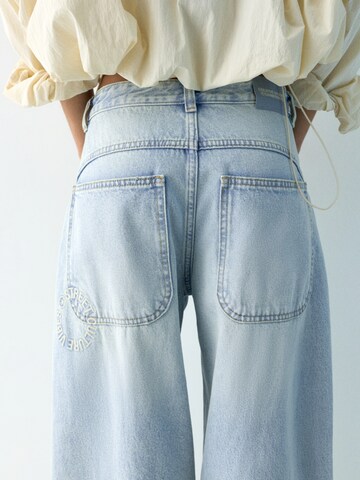 Pull&Bear Baggy Džínsy 'PACIFIC' - Modrá