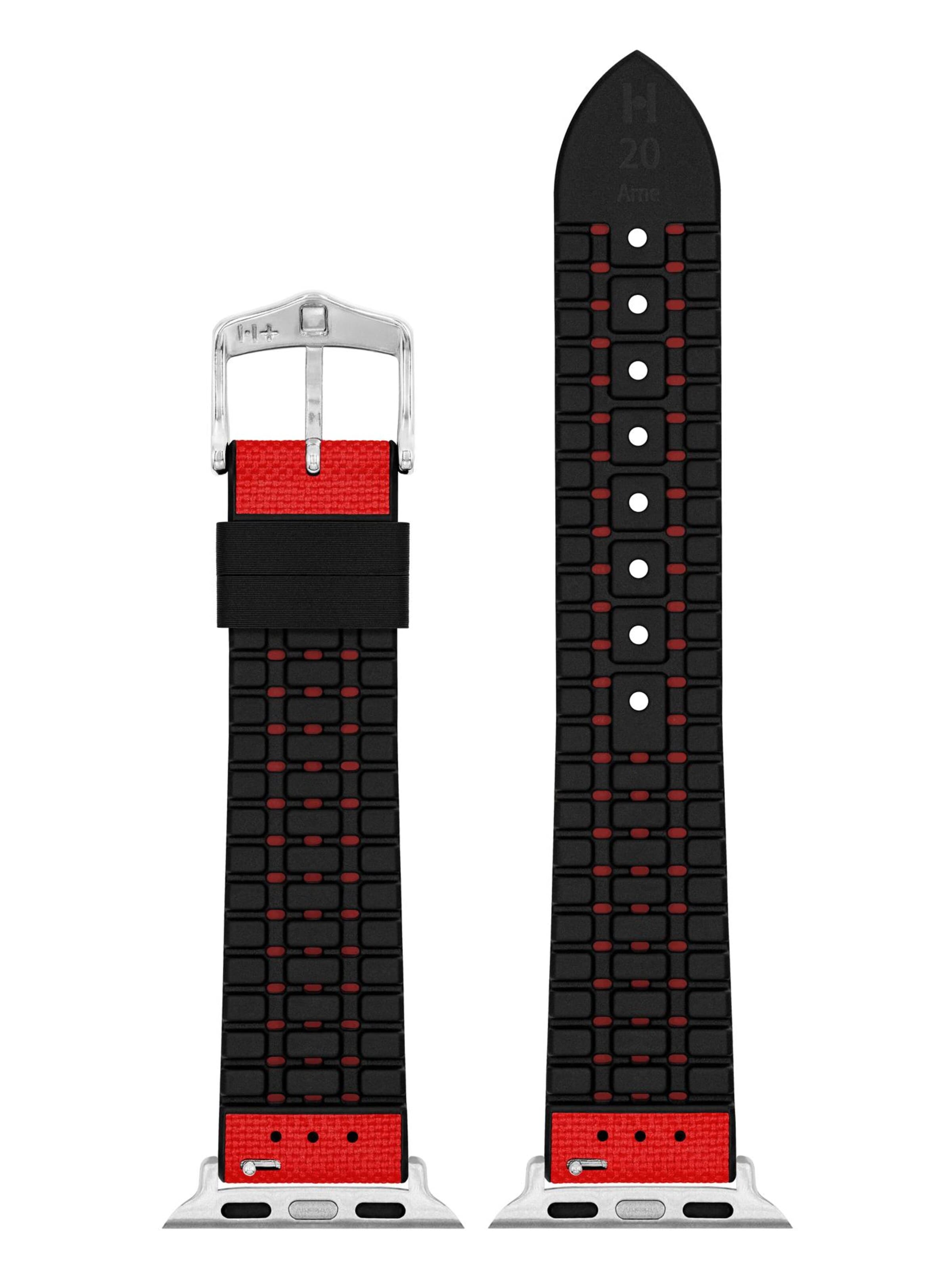 HIRSCH Armbänder - Reloj digital 'Arne for Apple Watch' en rojo