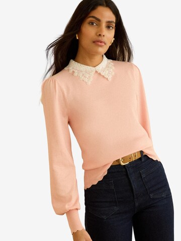 love & roses Pullover in Orange: Vorderseite