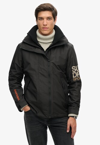 Superdry Демисезонная куртка 'Yachter' в Черный: спереди