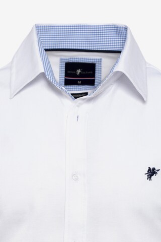 Slim fit Camicia 'BRADLEY' di DENIM CULTURE in bianco