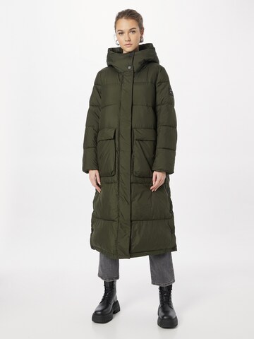 Cappotto invernale 'SIBA' di ECOALF in verde: frontale