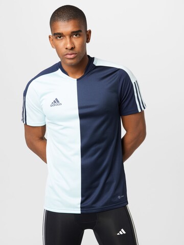 ADIDAS SPORTSWEAR - Camiseta de fútbol 'Tiro Half & Half' en azul: frente