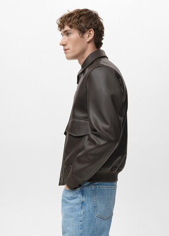 MANGO MAN Between-Season Jacket 'Ely' in Brown