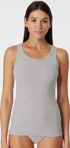 SCHIESSER Top ' Pure Rib ' in Grey: front