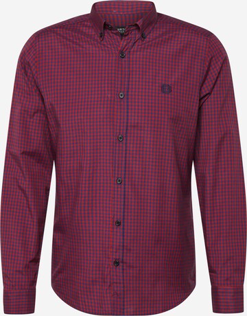 BURTON MENSWEAR LONDON Regular fit Button Up Shirt in Purple: front