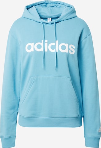 ADIDAS SPORTSWEAR Sweatshirt 'Essentials Linear' in Blauw: voorkant