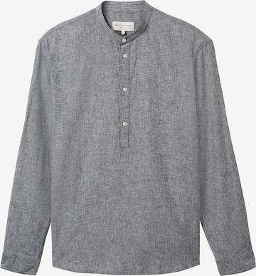 Coupe regular Chemise TOM TAILOR DENIM en noir : devant