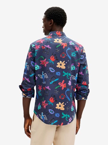 Desigual Regular Fit Hemd in Blau