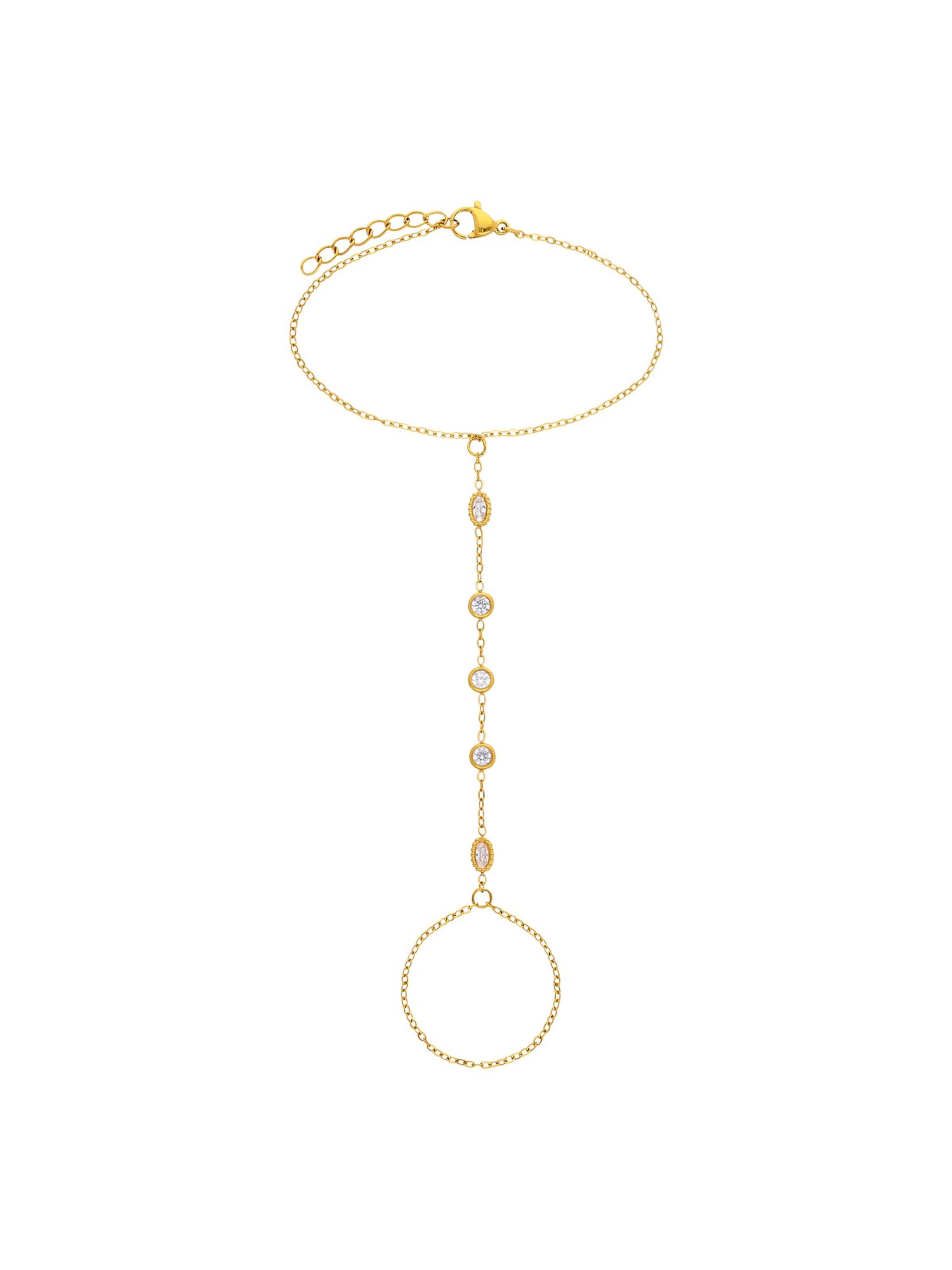 Lucardi Bracelet 'Statement' in Gold: front