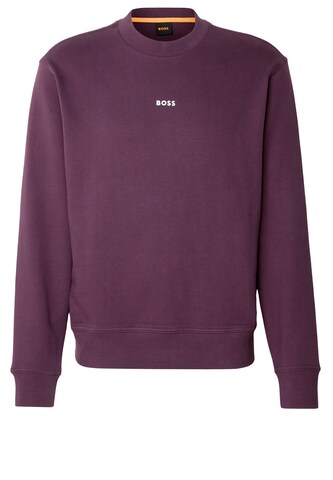 BOSS Sweatshirt in Lila: Vorderseite