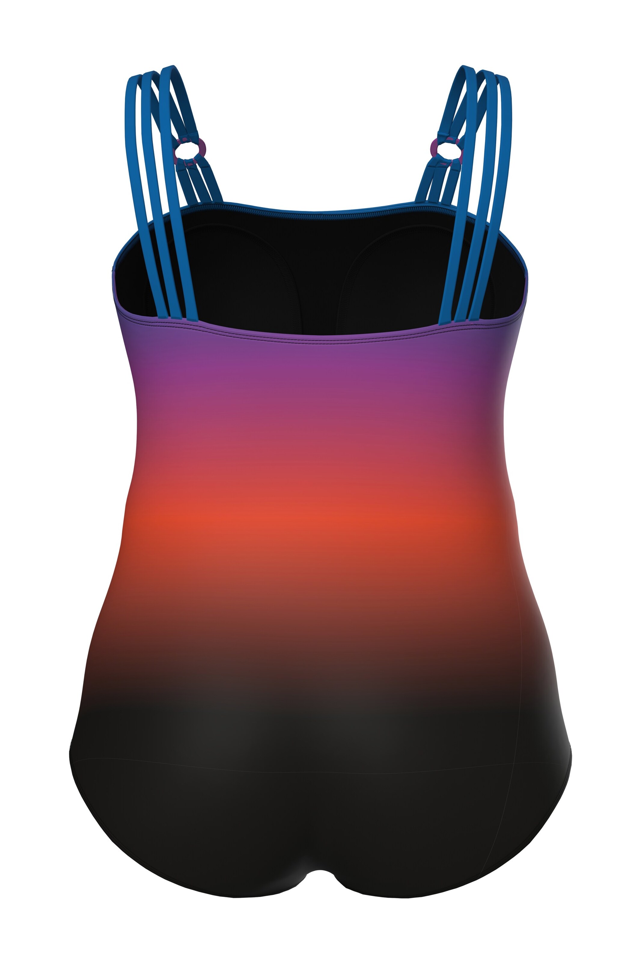 Ulla Popken T-Shirt Badeanzug in Mischfarben