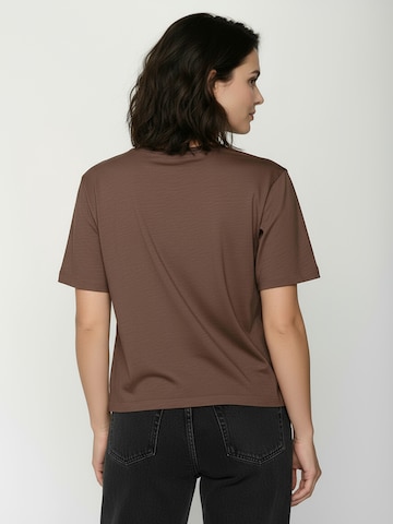 GREENBOMB Shirt ' Nova Les Fleurs ' in Bruin