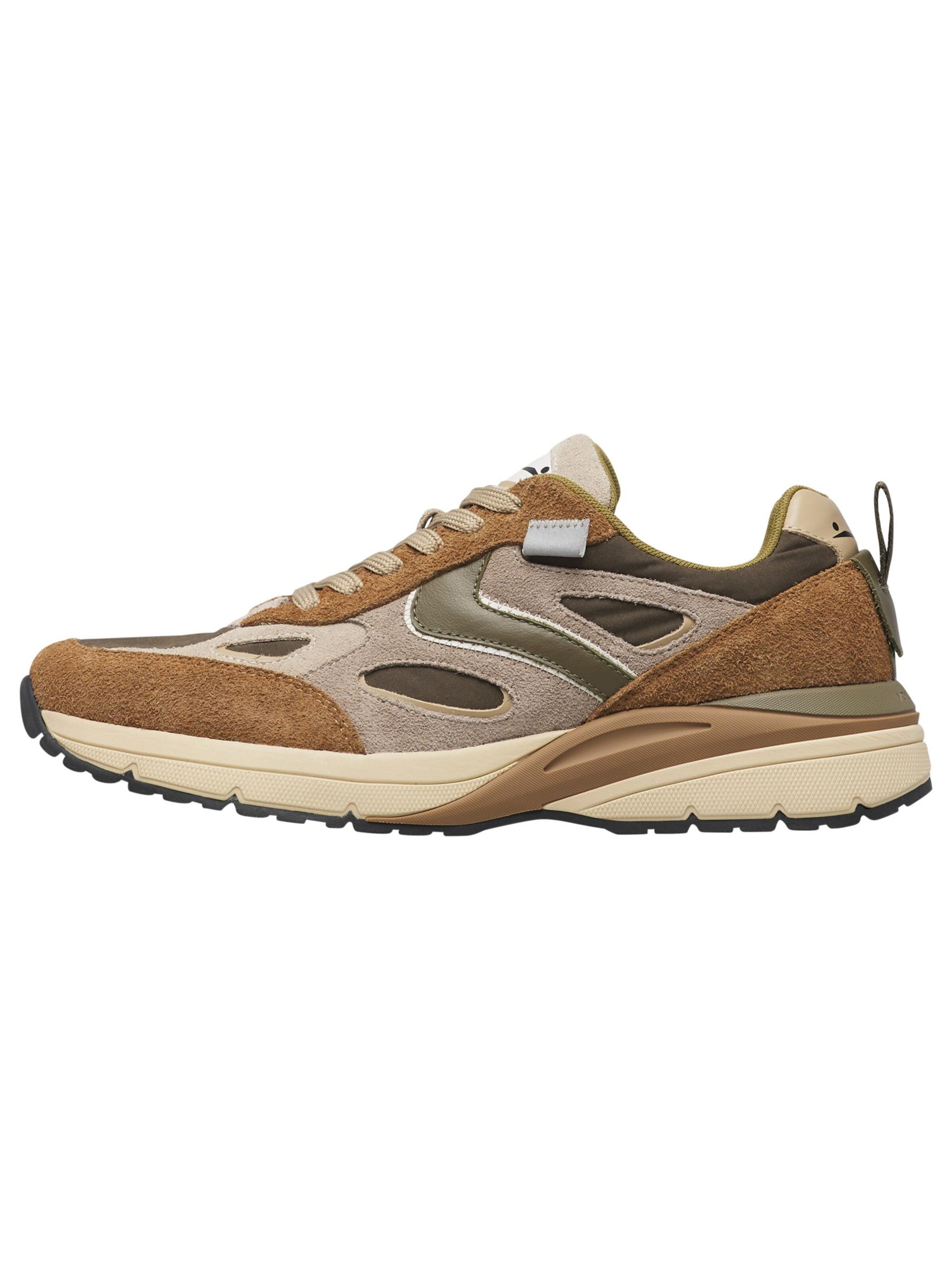 Voile blanche Platform trainers 'HAYDEN.' in Brown: front