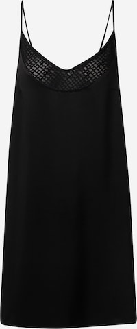 BOSS Black Ночная рубашка 'FEMININE' в Черный: спереди