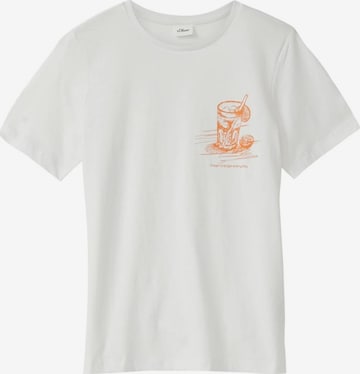 s.Oliver Shirt in Wit: voorkant