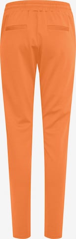 ICHI Zwężany krój Spodnie 'KATE' w kolorze pomarańczowy