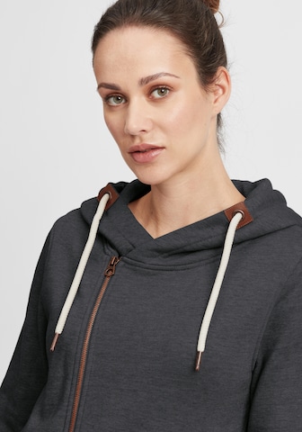 Oxmo Kapuzensweatjacke Vicky Zip-Hood in Grau