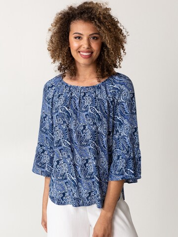 Indiska Blouse 'Dollie' in Blauw: voorkant