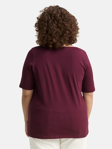 Tom Tailor Women + T-Shirt in Rot