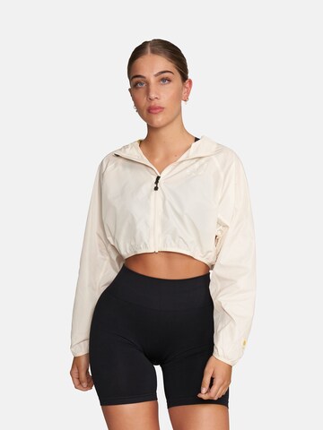 GOLD´S GYM APPAREL Overgangsjakke 'Dana' i hvid: forside