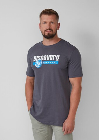 s.Oliver Men Tall Sizes Shirt in Grau: Vorderseite