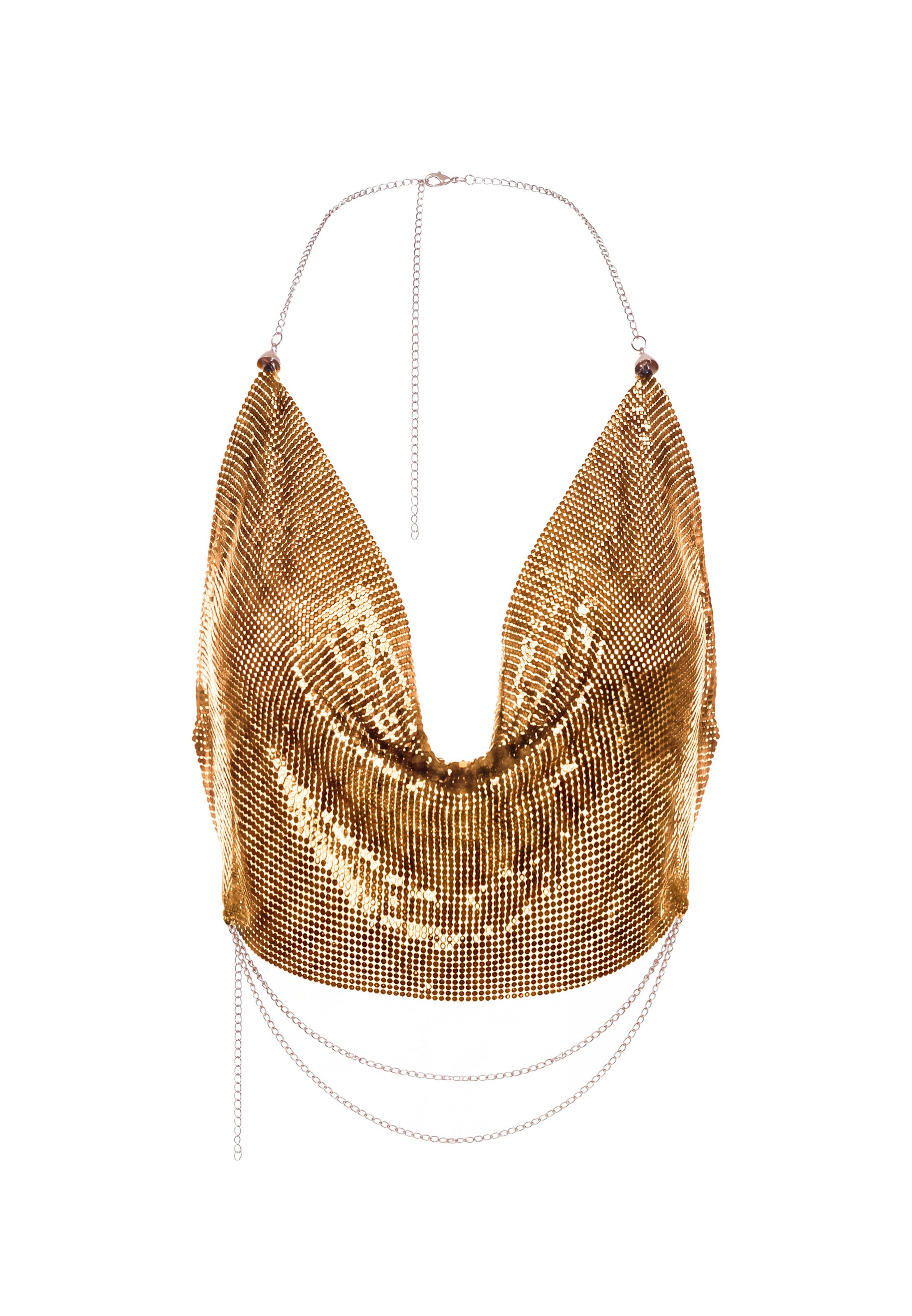 faina Top in Goud: voorkant