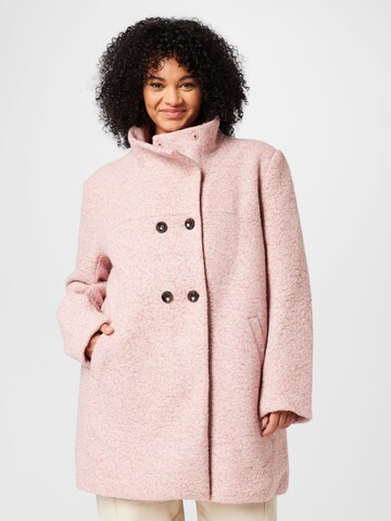 ONLY Carmakoma Демисезонное пальто 'Sophia' в Ярко-розовый: спереди