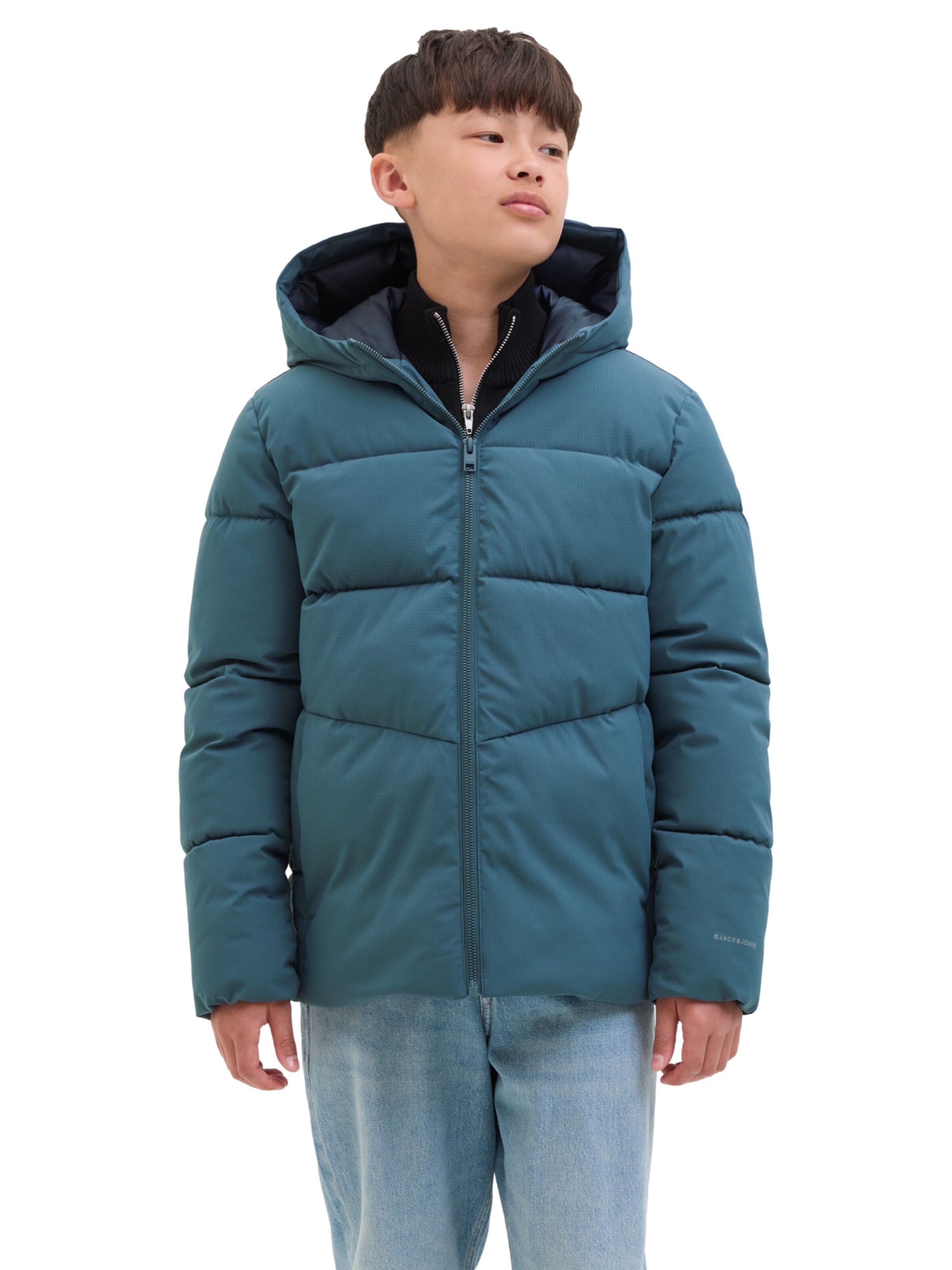 Giacca invernale 'Global' di Jack & Jones Junior in blu: frontale