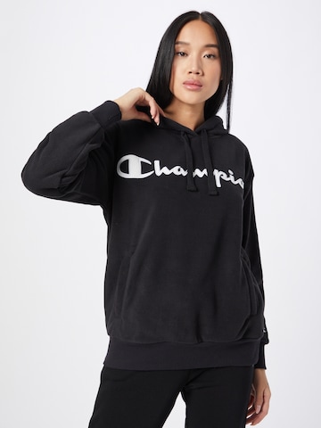 Champion Authentic Athletic Apparel Athletic Sweatshirt in Black: front