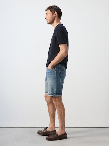 MANGO MAN Slimfit Farkut 'Rock' värissä sininen