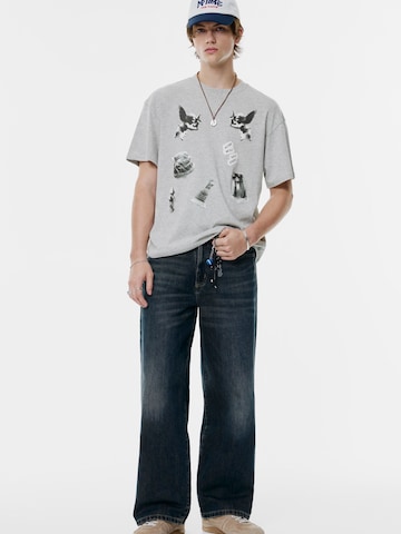 Pull&Bear Majica | siva barva: sprednja stran