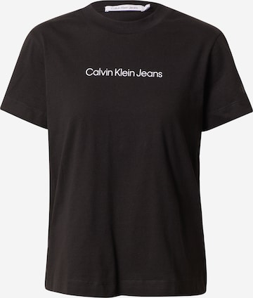 melns Calvin Klein Jeans T-Krekls: no priekšpuses