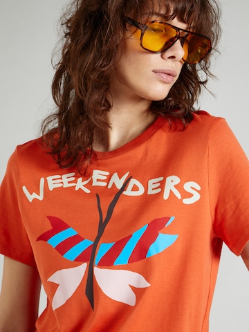 Weekend Max Mara T-Shirt 'NERVI' in Orange