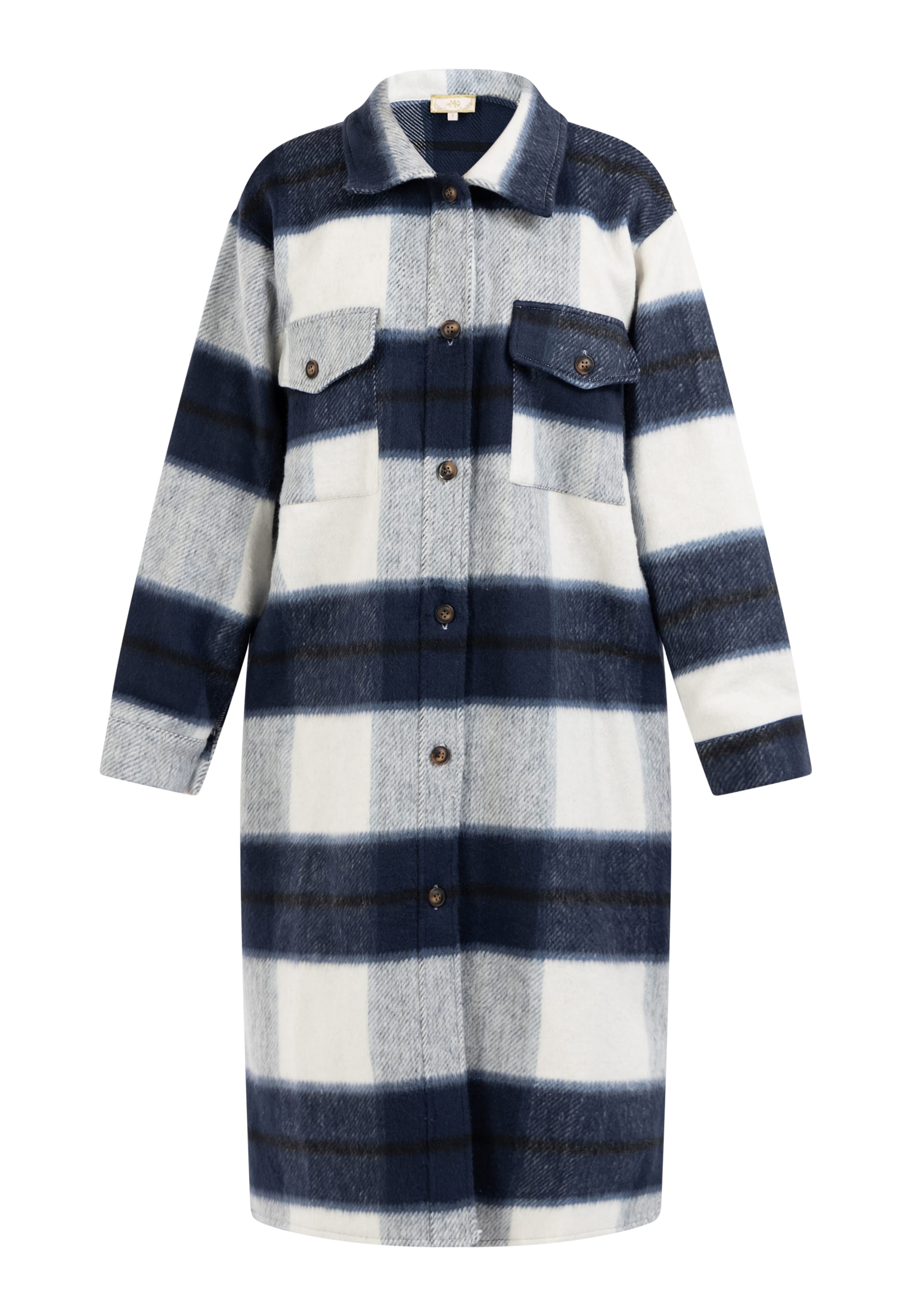 MYMO Manteau mi-saison en marine / gris clair / blanc cassé, Vue avec produit