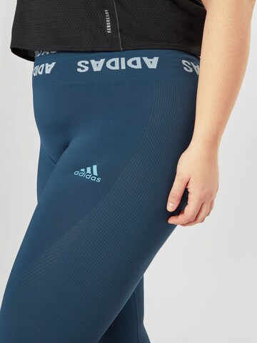 ADIDAS SPORTSWEAR Skinny Spodnie sportowe w kolorze niebieski