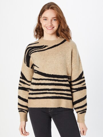 JDY Sweater 'Lincon' in Beige: front