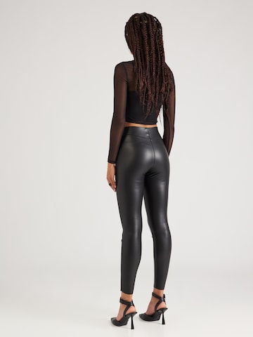 TOPSHOP Skinny Kalhoty – černá