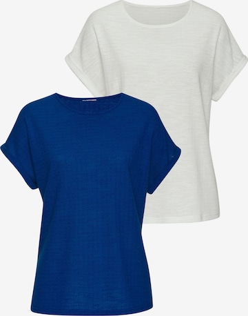 T-shirt VIVANCE en bleu : devant