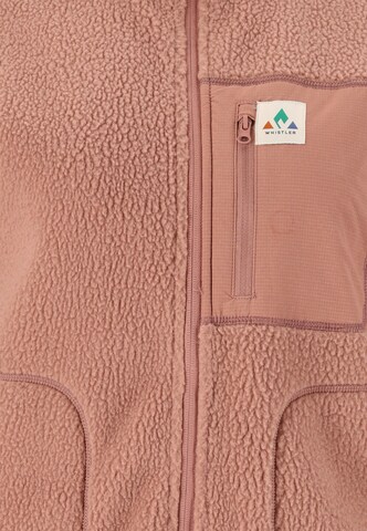 Whistler Fleece jas in Rood