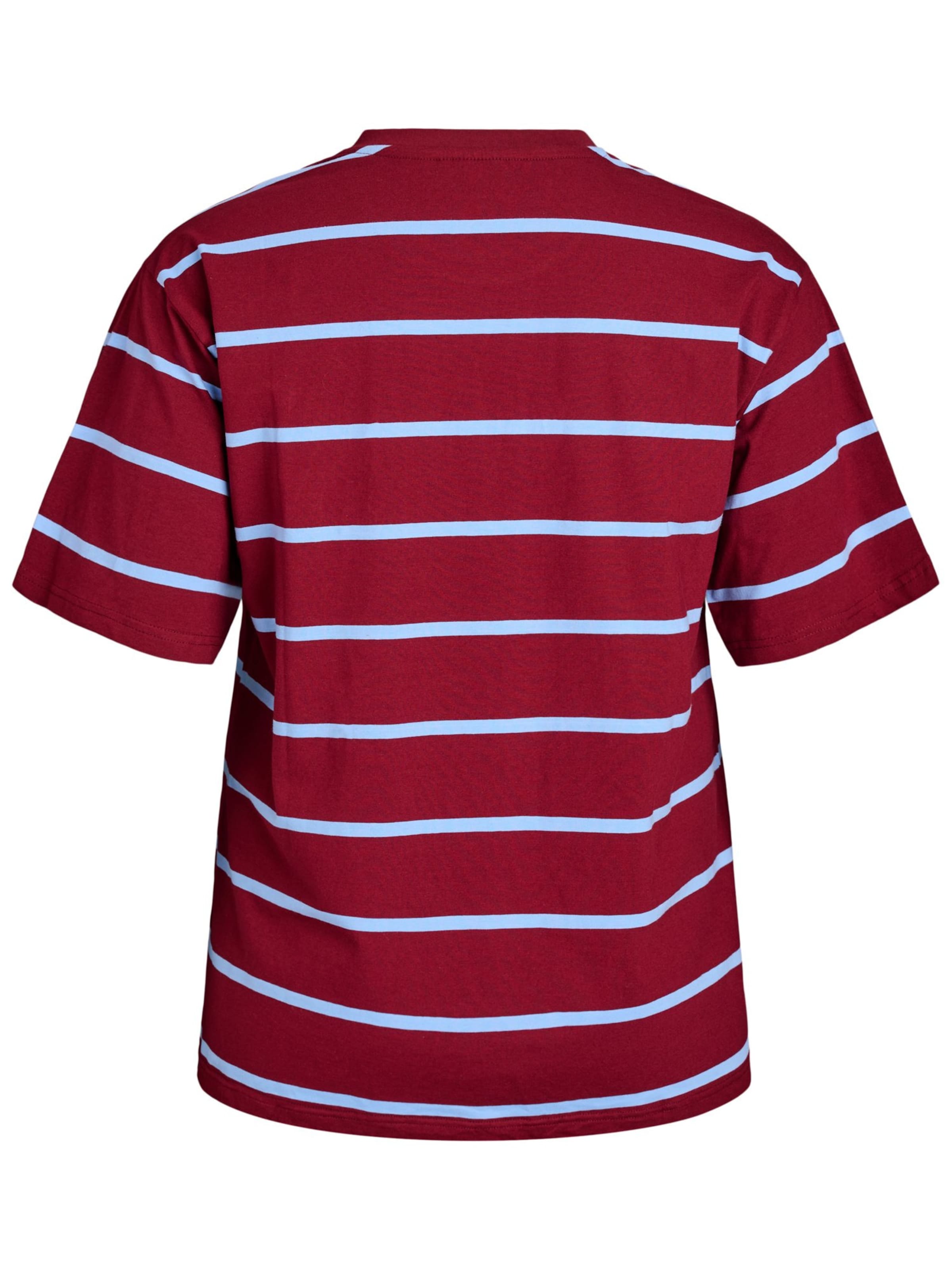 Zizzi Shirt 'Eofelia' in Rood